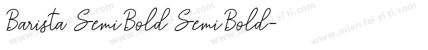 Barista SemiBold SemiBold字体转换